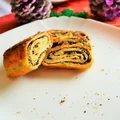 Krok pusta i grzybami/pieczarkami