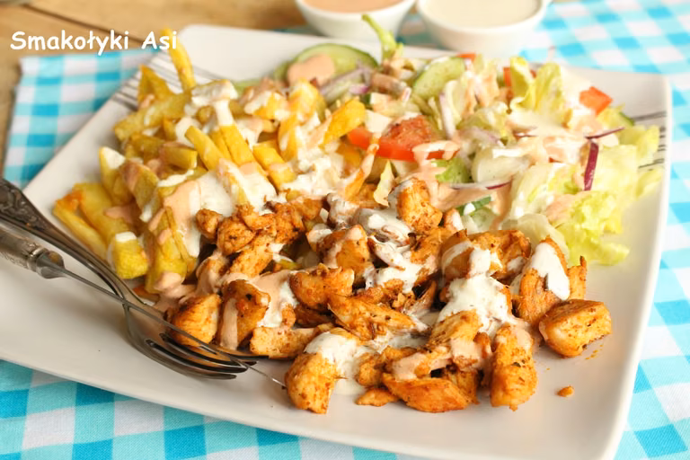 Gyros z frytkami