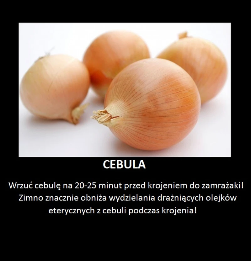 Jak kroić cebulę i nie płakać!