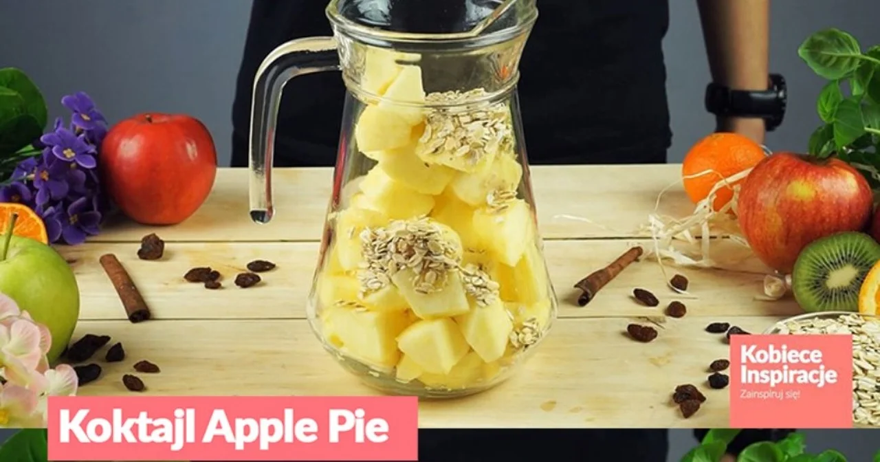 Koktajl Apple Pie - Koktajl o smaku szarlotki (zdrowy i pożywny)