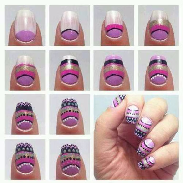 Kolorowy manicure