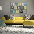 Home sweet home - nowoczesny obraz na płótnie