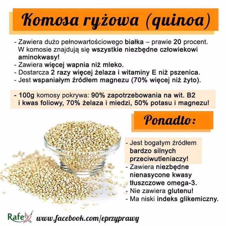 Komosa ryżowa - właściwości