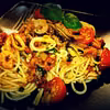 spaghetti z owocami morza