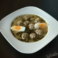 Zupa chrzanowa z klopsikami z białej kiełbasy