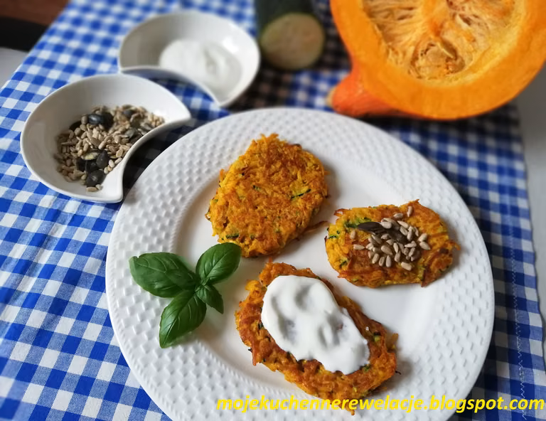 Fit placki z dyni i cukinii
