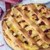 Krucha tarta z budyniem o smaku białej czekolady :)