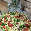 Sałatka z kaszą bulgur i cukinią