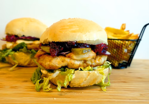 Burger drobiowy po góralsku