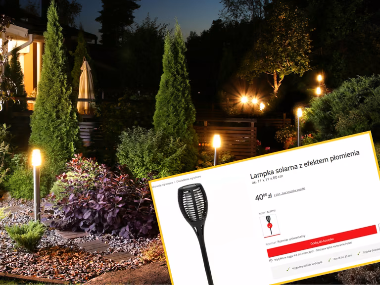 Ogród jak z bajki – lampka solarna z KiK z efektem płomienia! Piękna pochodnia za 40 zł, która nie ciągnie prądu!