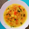 Zupa dyniowa z ciecierzycą