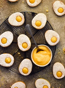Kruche ciasteczka z lemon curd