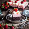 Truskawkowe ciasto sernikowe LOVE
