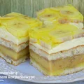 bananowiec z kremem karpatkowym
