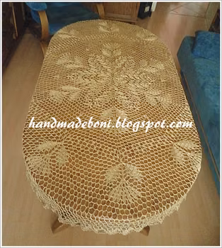 Owalny obrus 120x170 cm w poradniku krok po kroku