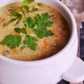 Warzywna zupa z kaszą jaglaną