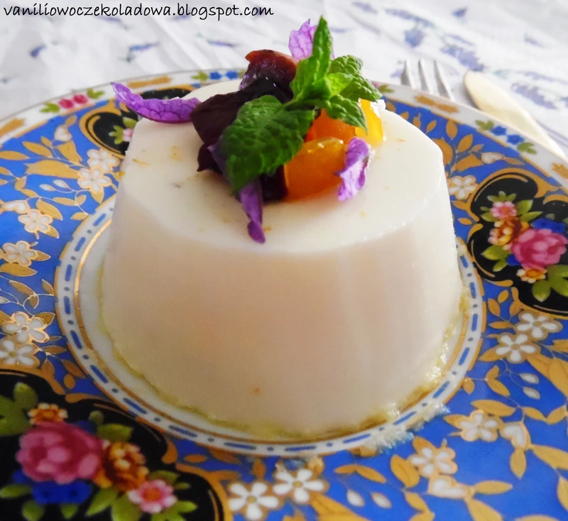Wiosenna Pomarańczowo-kokosowa Panna cotta (Vege & gluten free)