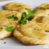 Pierogi z surowymi ziemniakami i boczkiem