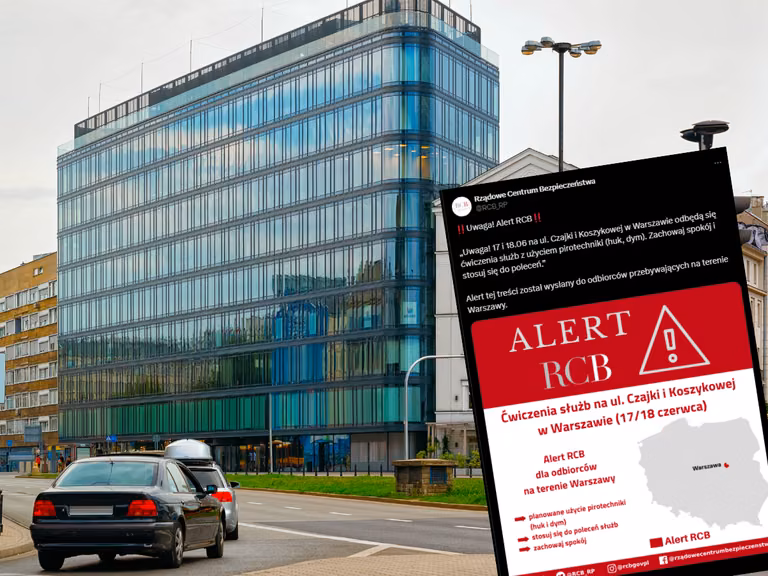 "Mogą występować hałas oraz dym. Zachowaj spokój"! Nietypowy alert RCB!