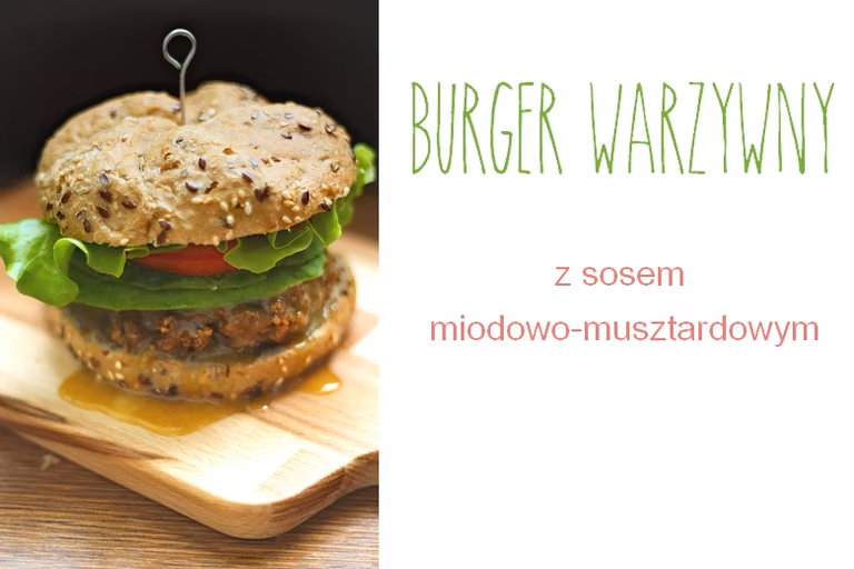 Burgery bezmięsne z sosem miodowo-musztardowym