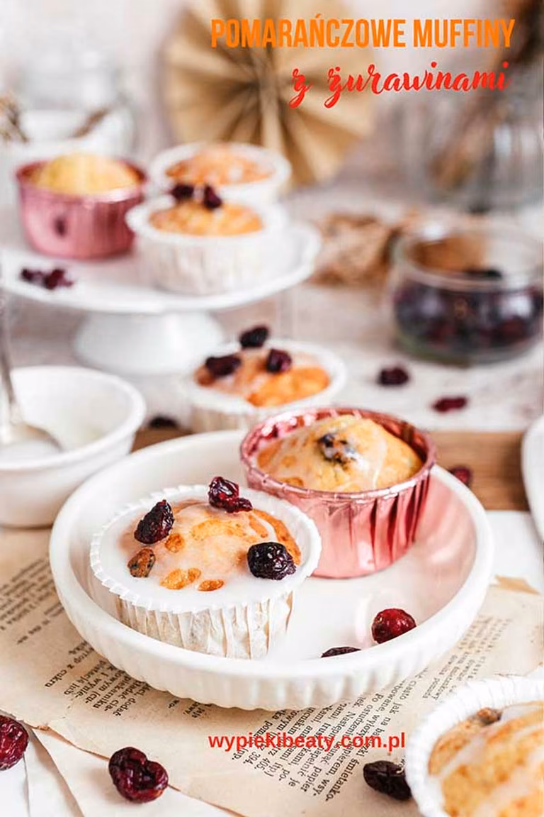 Fit pomarańczowe muffiny