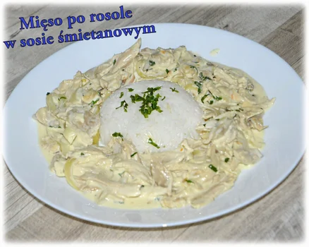 Mięso po rosole w sosie śmietanowym – Kulinarne S.O.S.