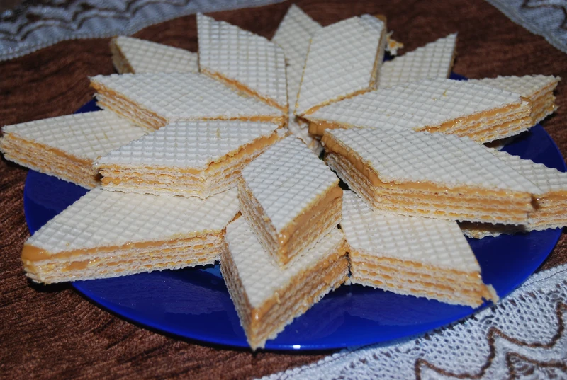 Wafle z kajmakiem