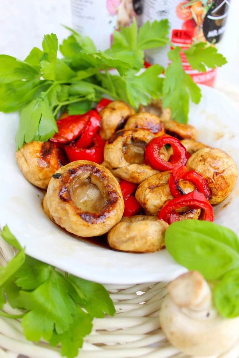 Grillowane pieczarki – prosta przekąska