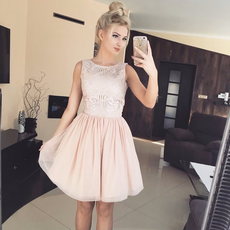 Nude dress