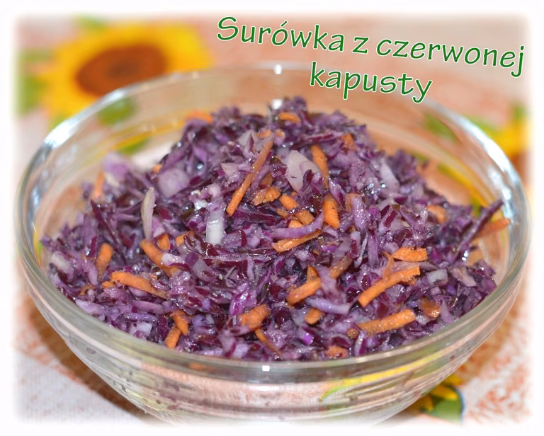 Surówka z czerwonej kapusty