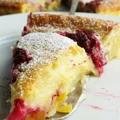 Pomarańczowy placek a'la creme brulee