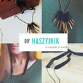 DIY Naszyjnik ze wstążki i rzemyka
