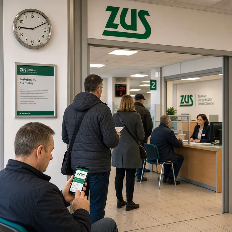 ZUS: możliwe wydłużenie czasu obsługi 17 czerwca 2026 — zalecenia dla klientów