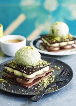 Czekoladowo pistacjowy deserek
