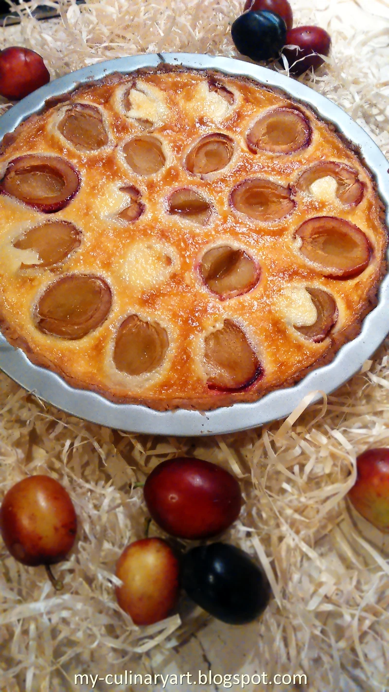 Tarta z mascarpone i śliwkami