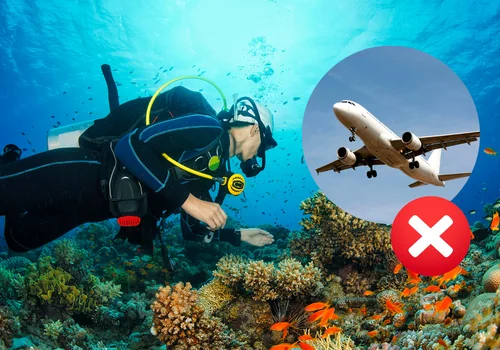 Dlaczego po nurkowaniu nie powinieneś od razu latać samolotem? Zasady, które ratują zdrowie i życie