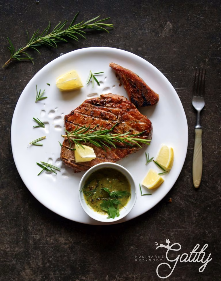 Stek z tuńczyka grillowany