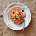 Najprostsze spaghetti w sosie pomidorowym