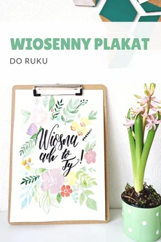 Wiosenny plakat do druku