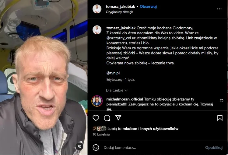 Zdjęcie Milion złotych w kilka dni!? Rekordowa zbiórka dla Tomasza Jakubiaka poruszyła Polaków! #1