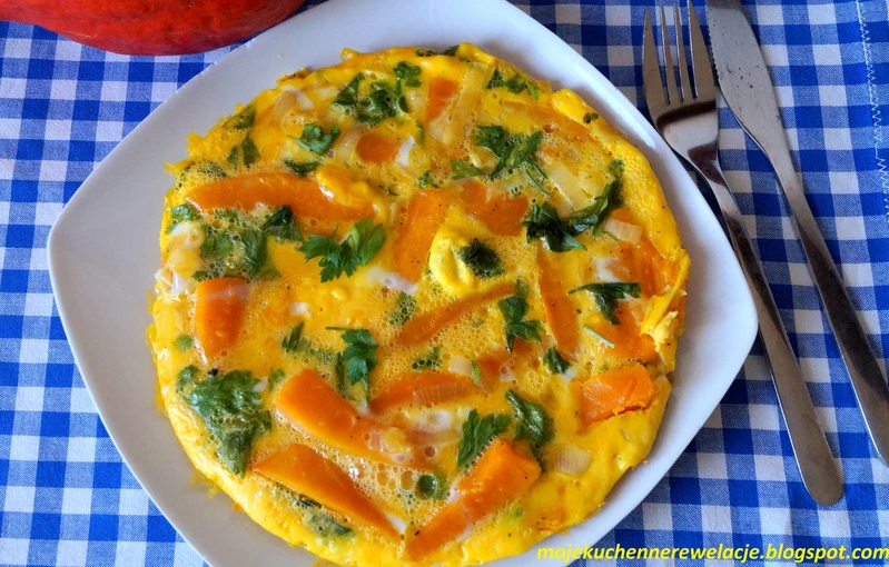 FIT omlet z dynią i cebulą