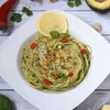 Zielone spaghetti