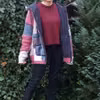 Sweter w łatki - patchwork na drutach