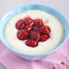 PUDDING Z TAPIOKI Z PIECZONYMI TRUSKAWKAMI