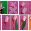 Tulipany z materiału - dekoracje