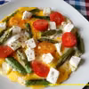 Omlet ze szparagami, fetą i pomidorkami - 316 kcal