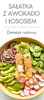 Sałatka z awokado i łososiem