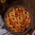 Tarta ze śliwkami i masą migdałową
