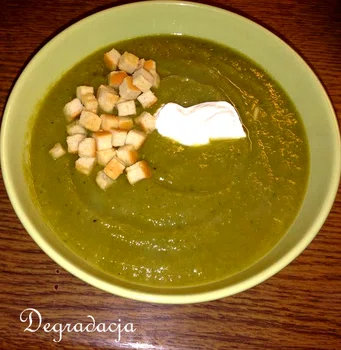 Zupa krem z zielonych warzyw :)