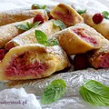 Pain perdu roulé – tosty francuskie z ricottą i malinami